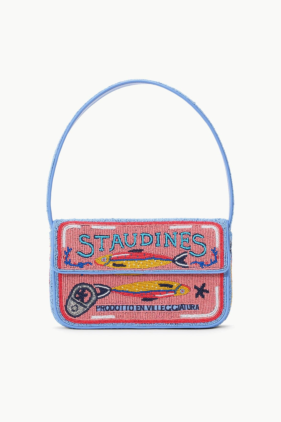 Tommy Beaded Bag | Staudines Pink — 1
