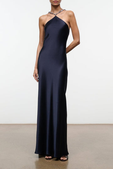 Cadence Dress | Navy — 1