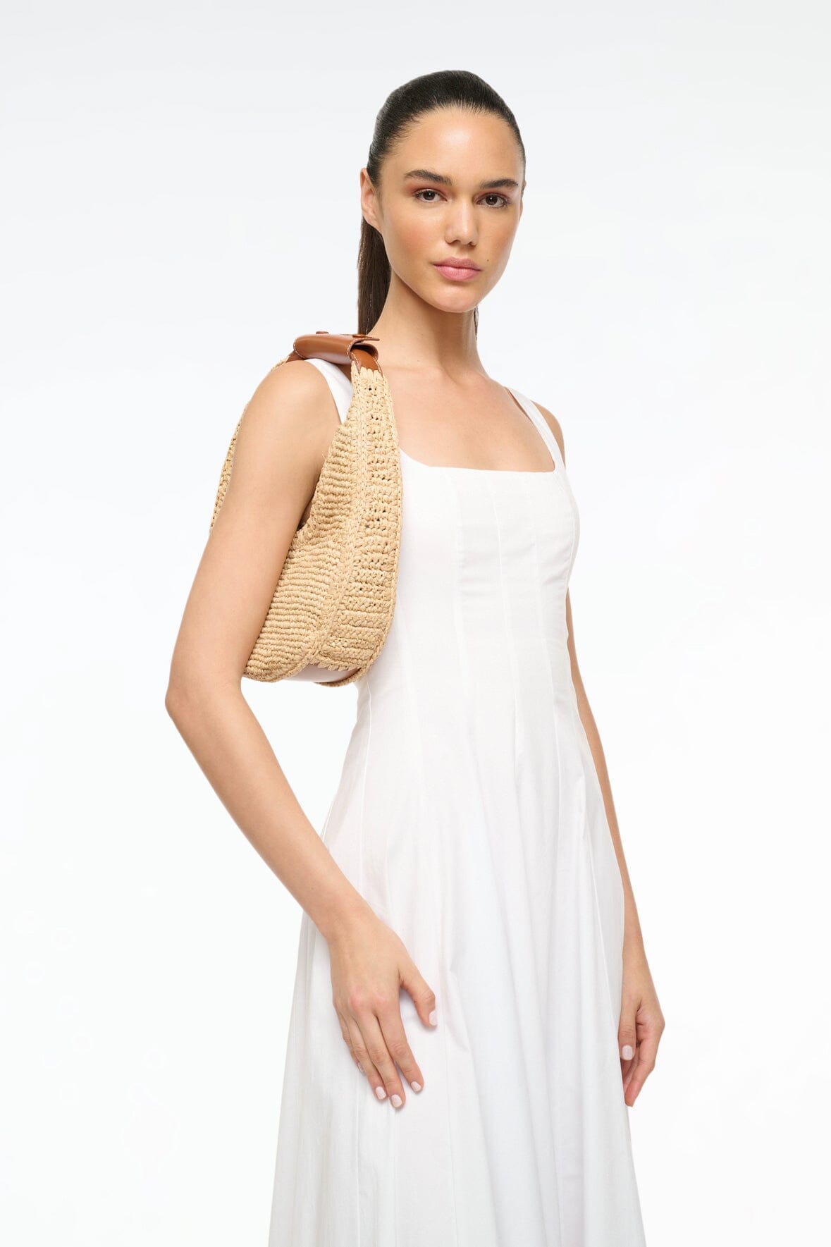 Moon Raffia Bag | Natural Raffia — 2
