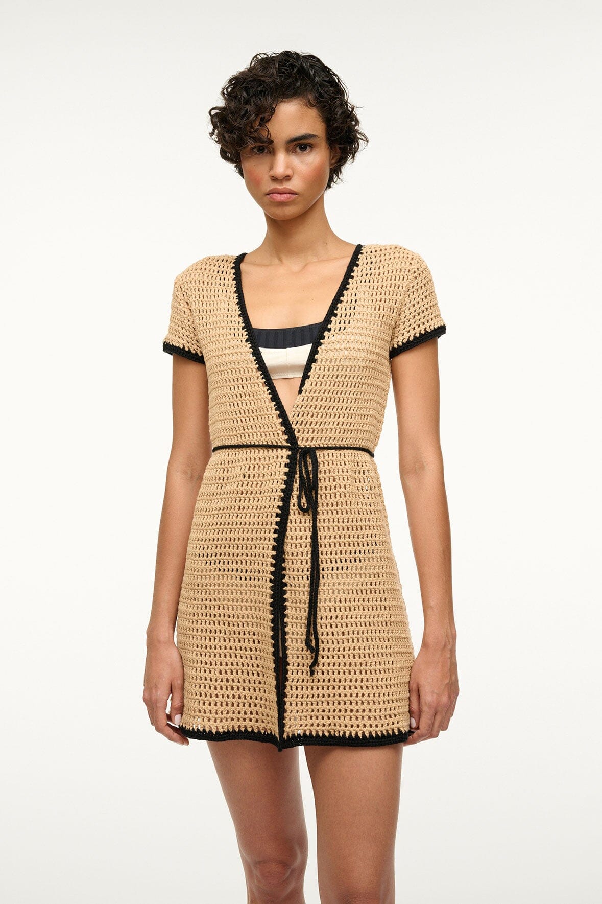Spritz Coverup Dress | Natural Black — 4