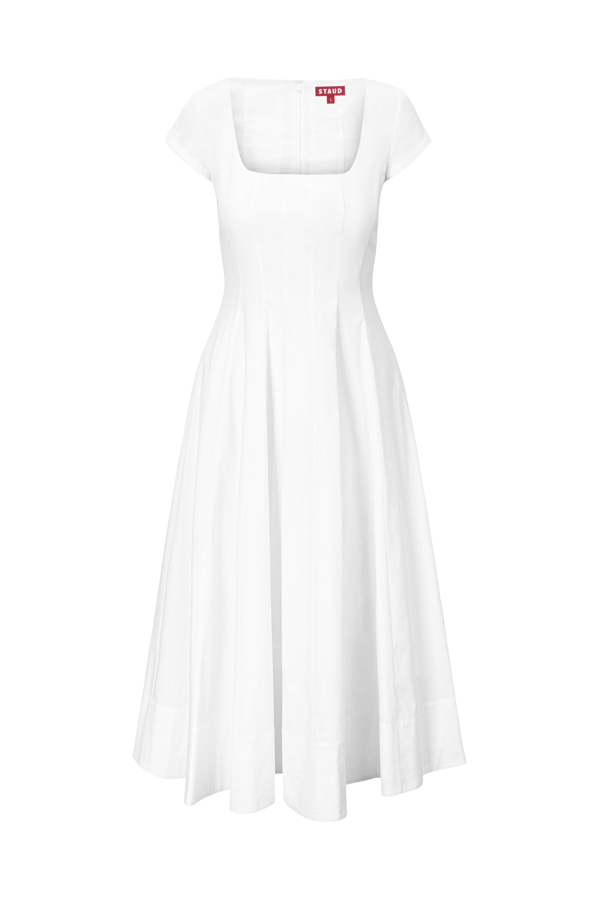 Short Sleeve Wells Dress | White — 5