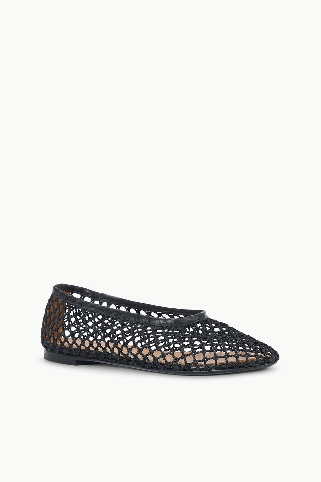 Alba Ballet Flat | Black Netting — 1