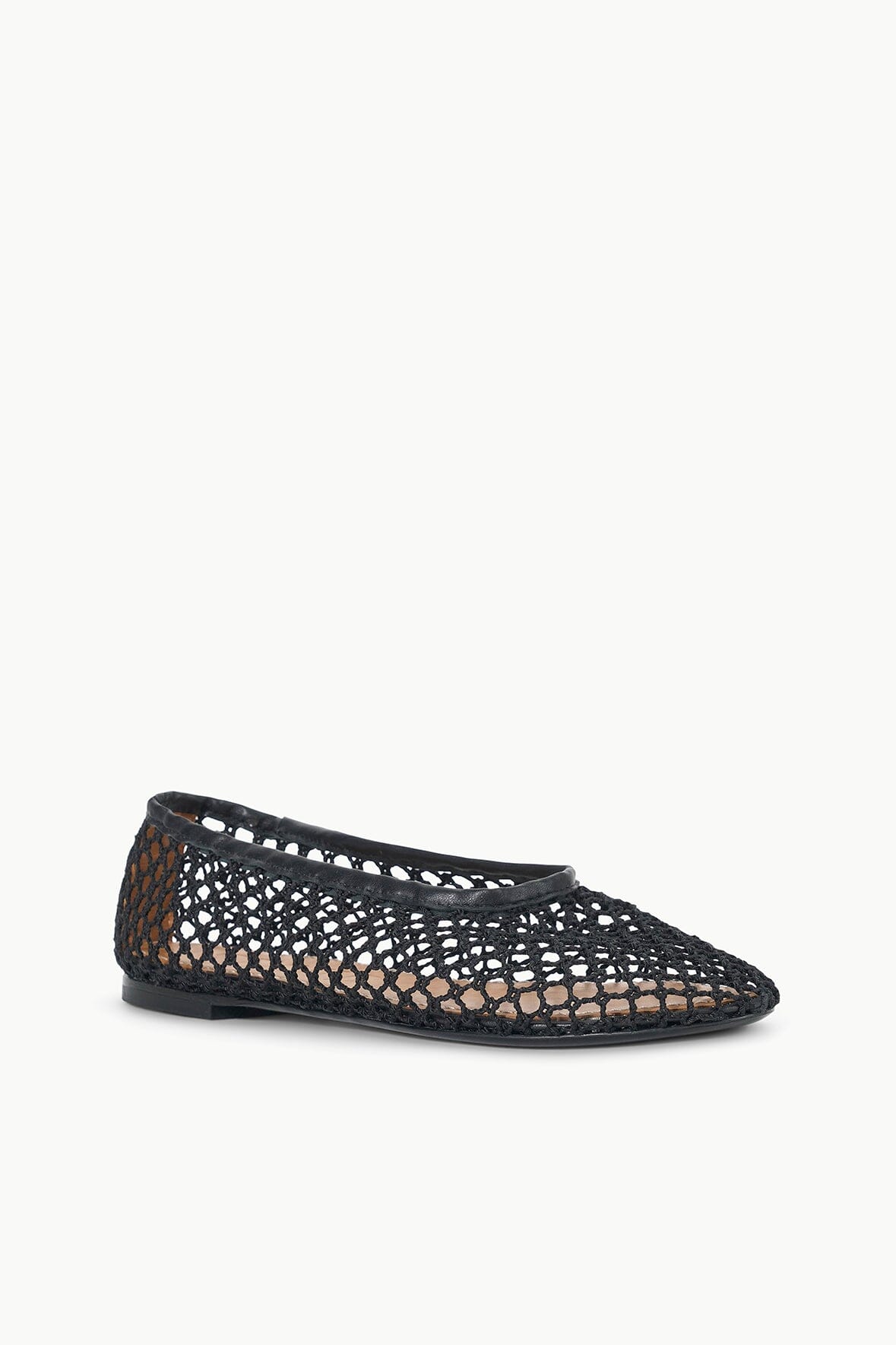 Alba Ballet Flat | Black Netting — 2