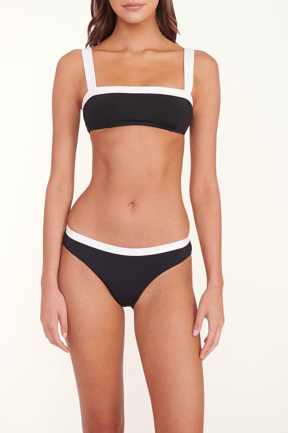 Gemma Bikini Bottom | Black White — 1