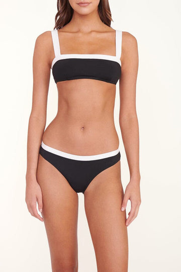 Gemma Bikini Bottom | Black White — 1