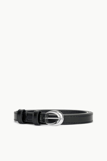 Slim Moon Buckle Belt - 13mm | Black Silver — 1