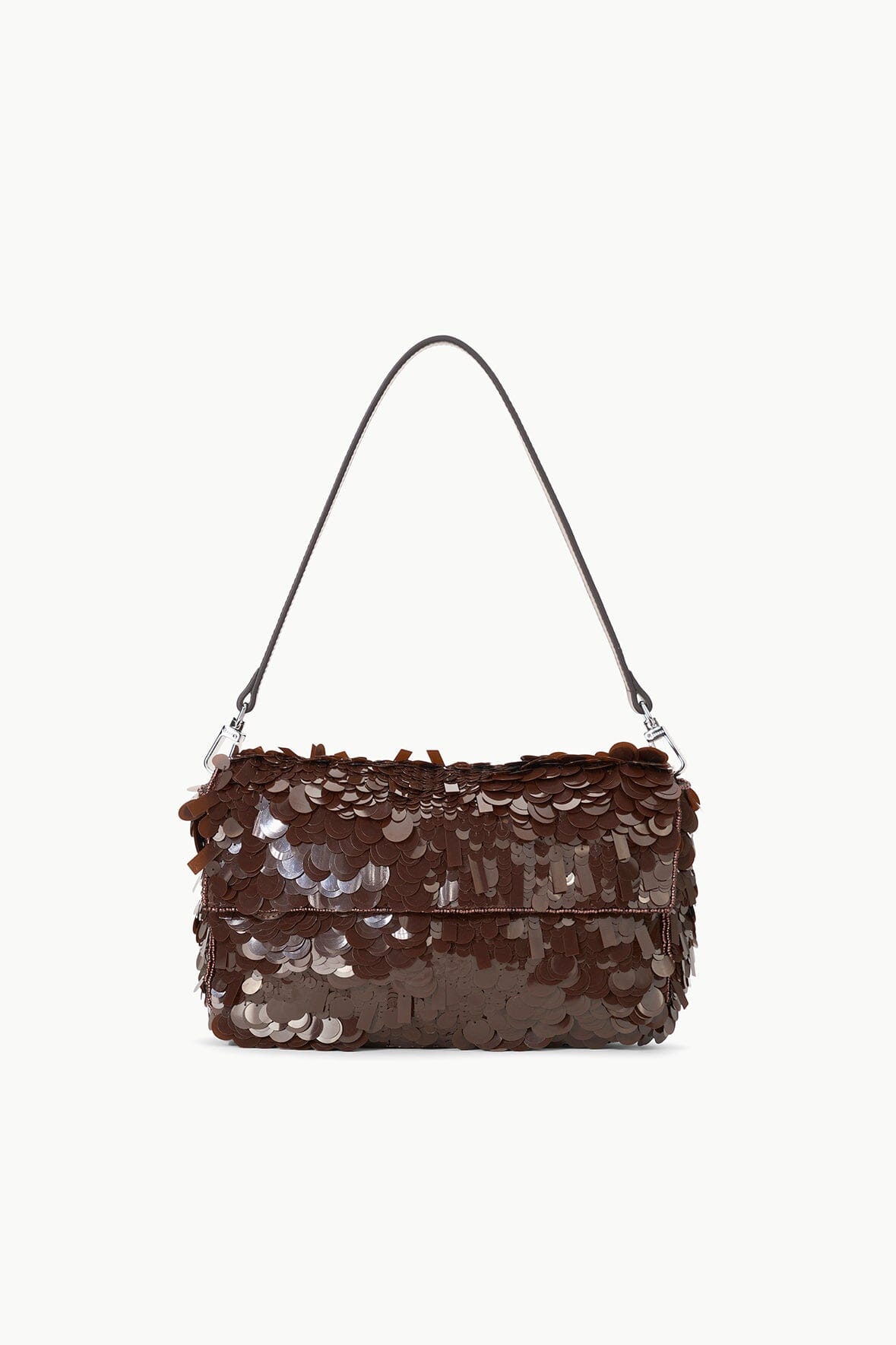 Timmy Shoulder Bag | Cacao Sequins — 1