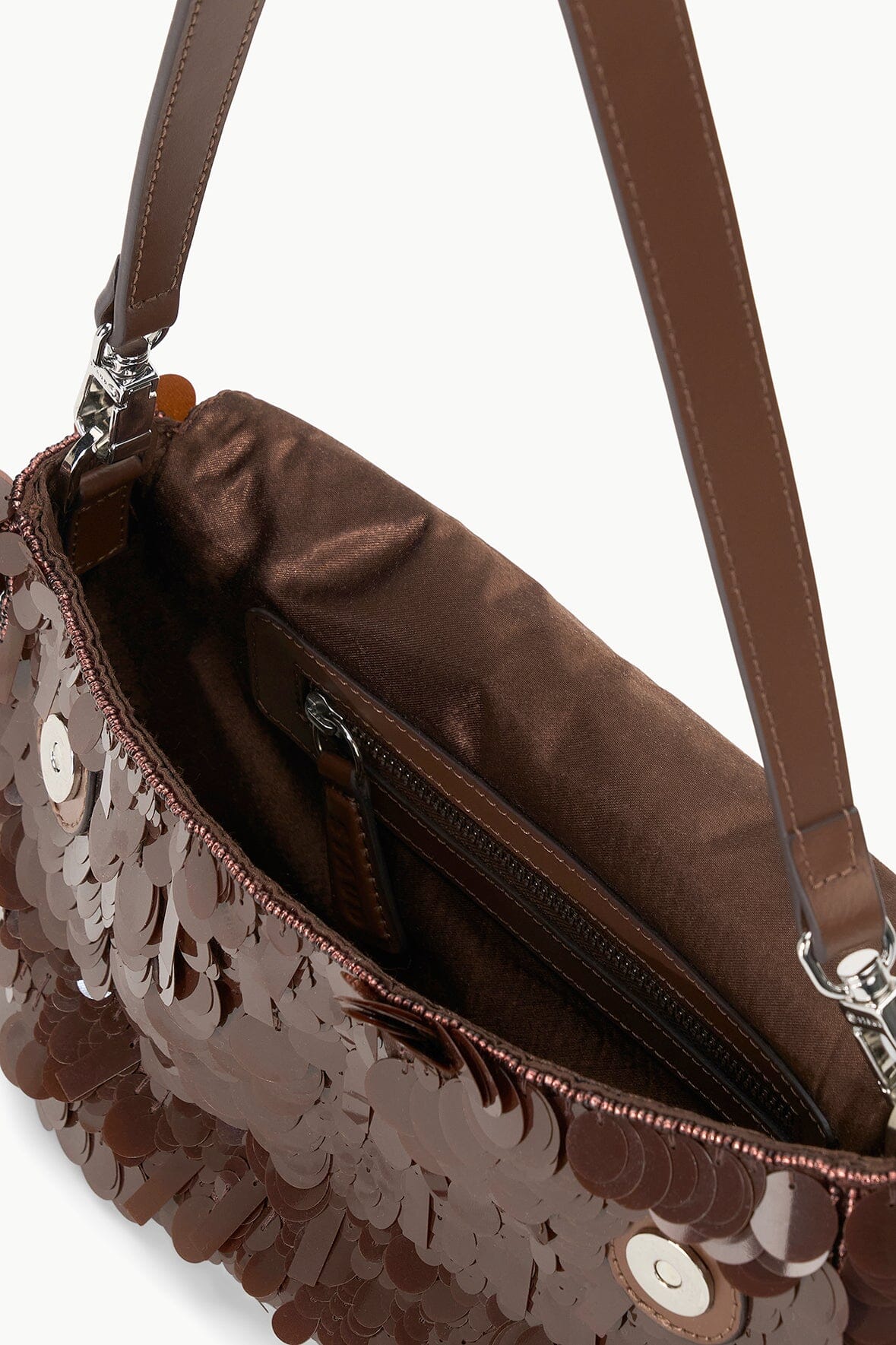 Timmy Shoulder Bag | Cacao Sequins — 5