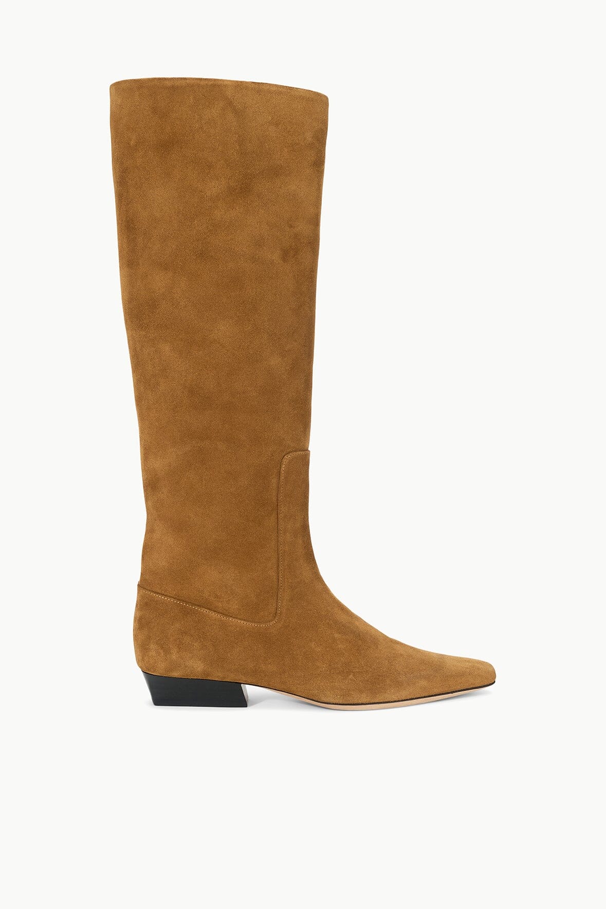 Wally Flat Boot | Tan Suede — 1