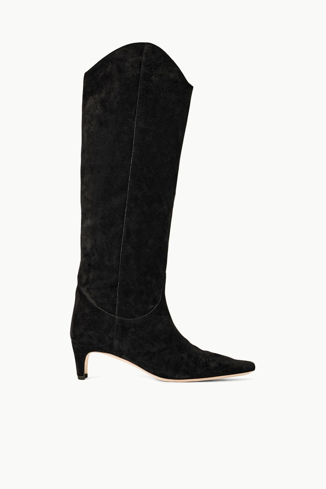 Western Wally Boot | Black Suede — 1