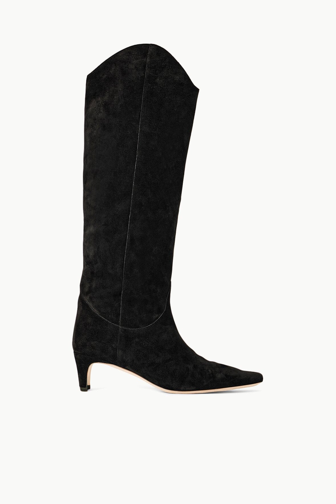 Western Wally Boot | Black Suede — 1