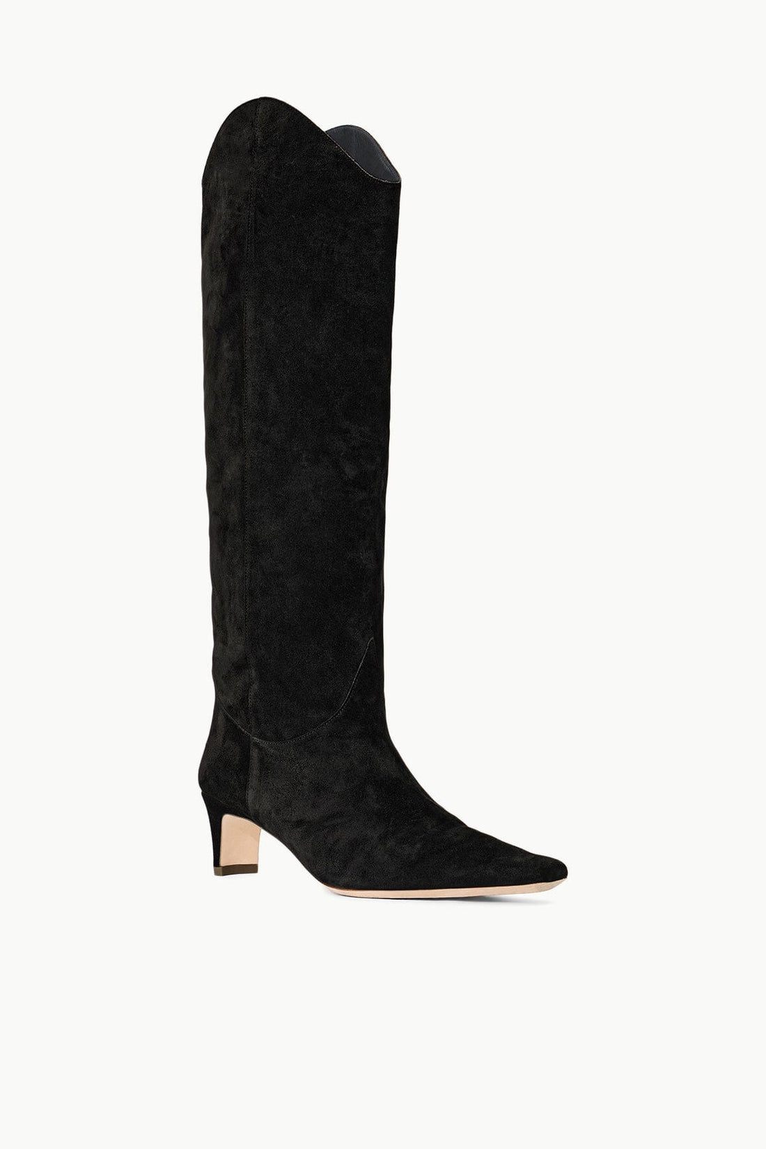 Western Wally Boot | Black Suede — 1
