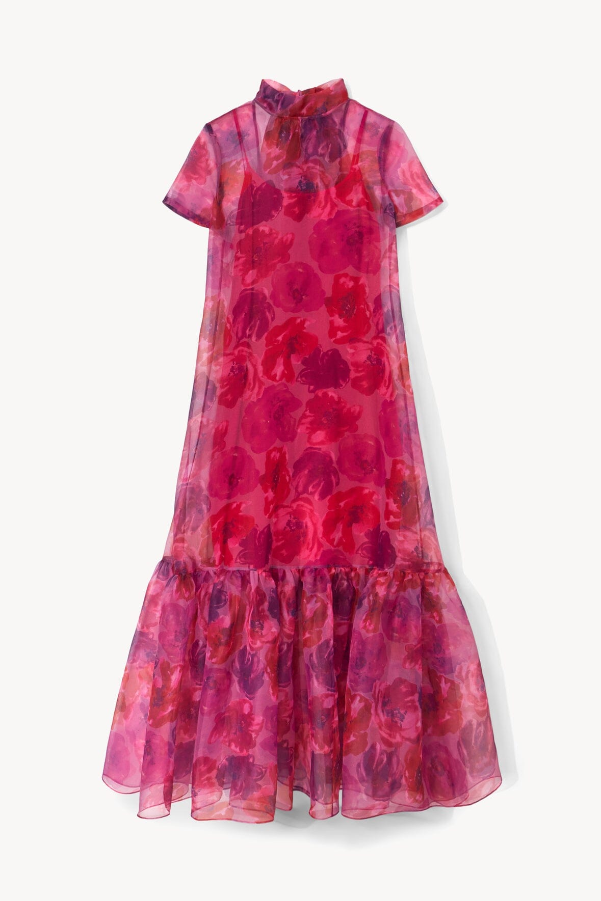 Calluna Dress | Magenta Painted Floral — 5