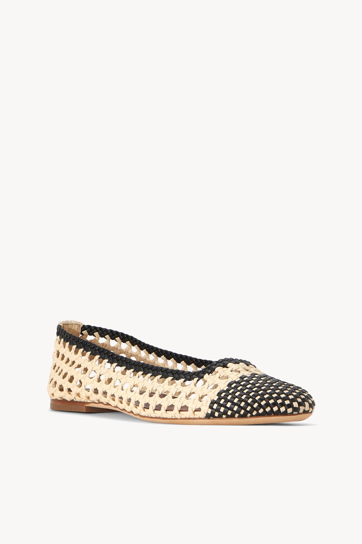 Nell Crochet Ballerina | Cream Black — 2
