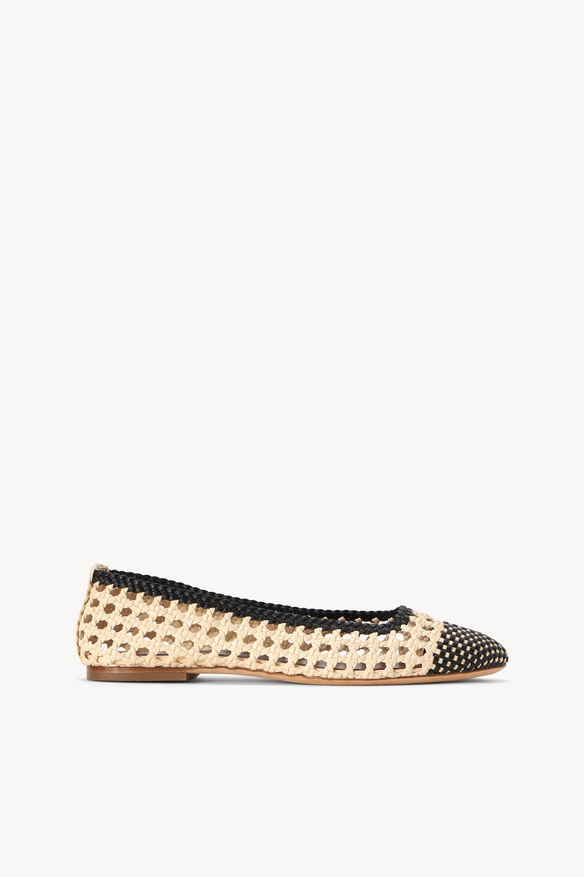 Nell Crochet Ballerina | Cream Black — 1