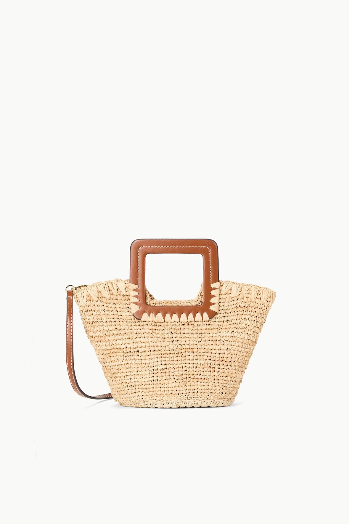Shirley Raffia Mini Bucket | Natural Tan — 1