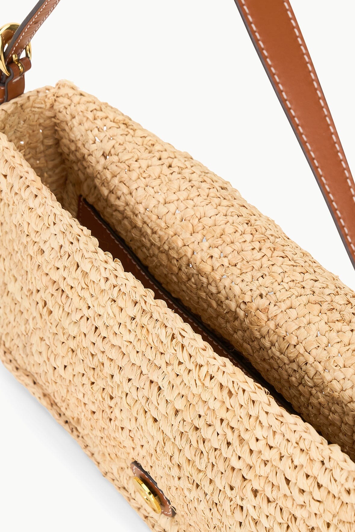 Harlow Raffia Bag | Natural Tan — 5