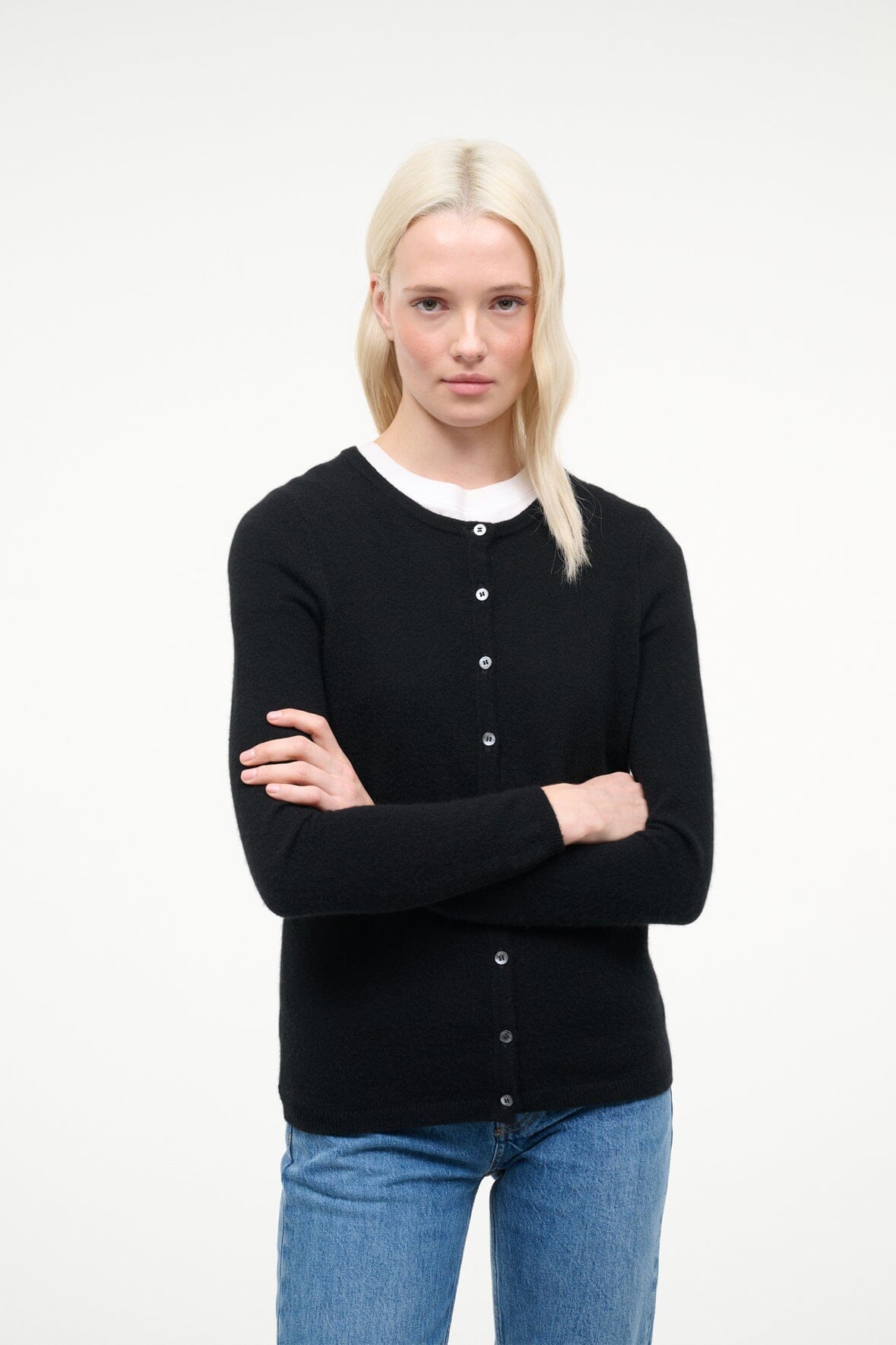 Midnight Cashmere Cardigan | Black — 4
