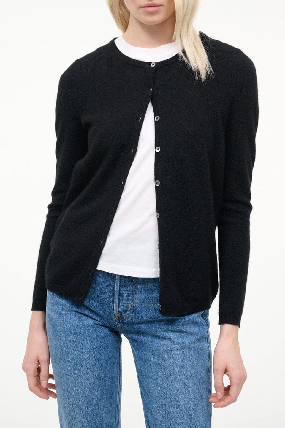 Midnight Cashmere Cardigan | Black — 1