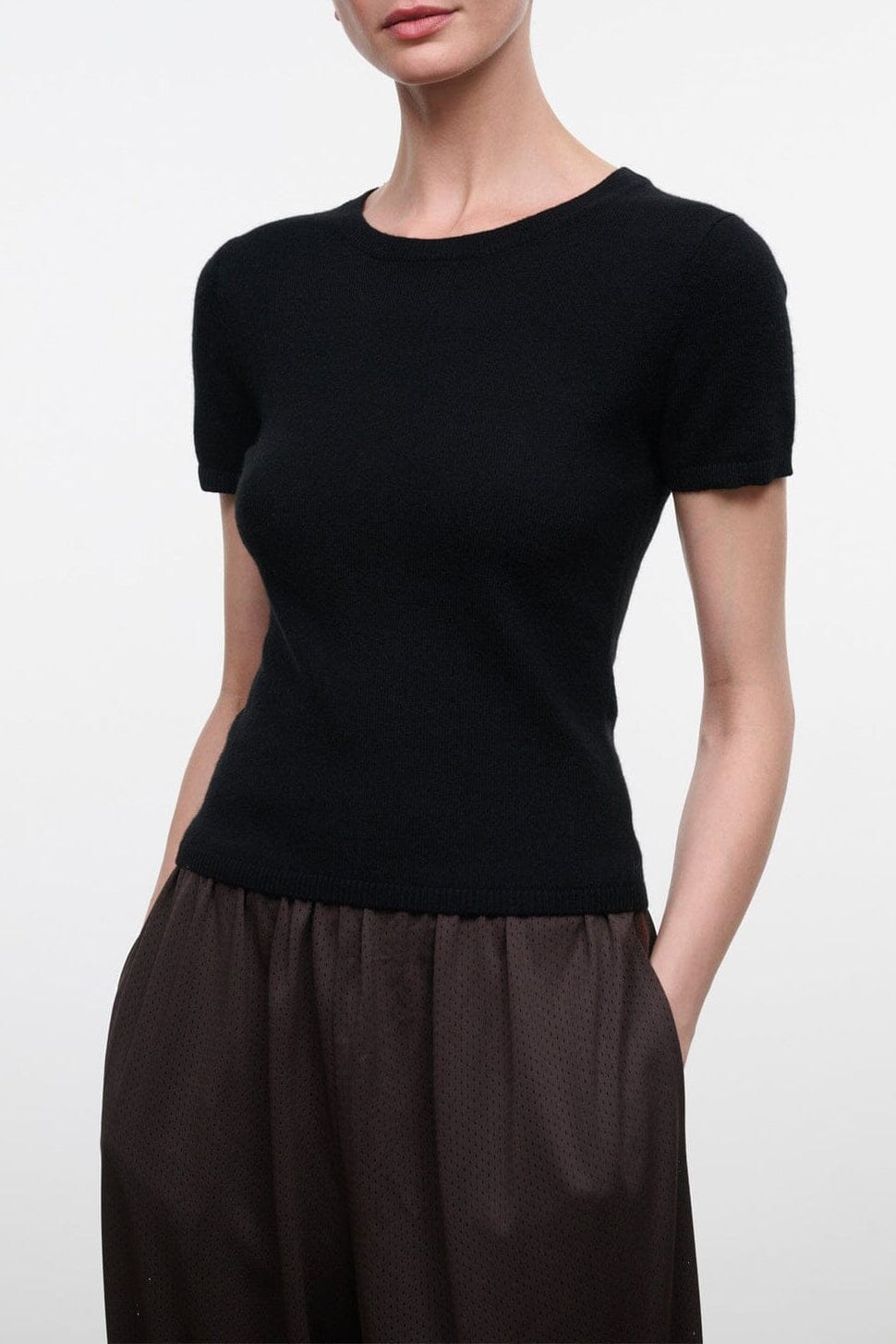 Easy Cashmere Tee | Black — 1