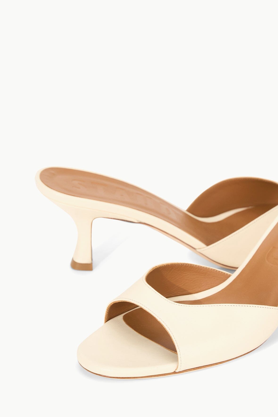 Brigitte Leather Mule | Cream — 5