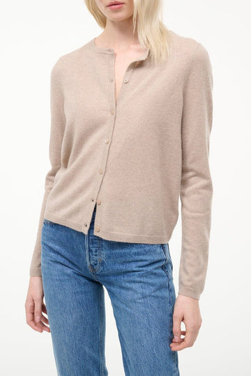 Midnight Cashmere Cardigan | Stone — 1