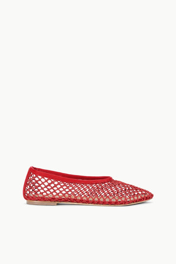 Alba Ballet Flat | Red Netting — 1