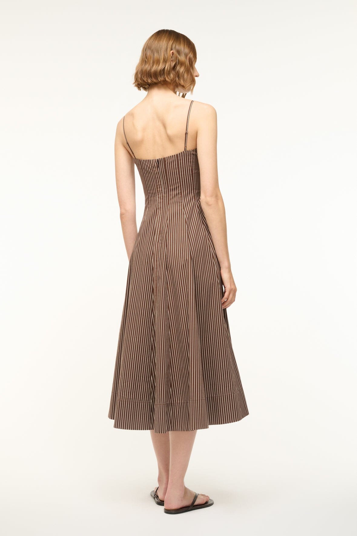 Wylie Dress | Dark Oak Micro Stripe — 5