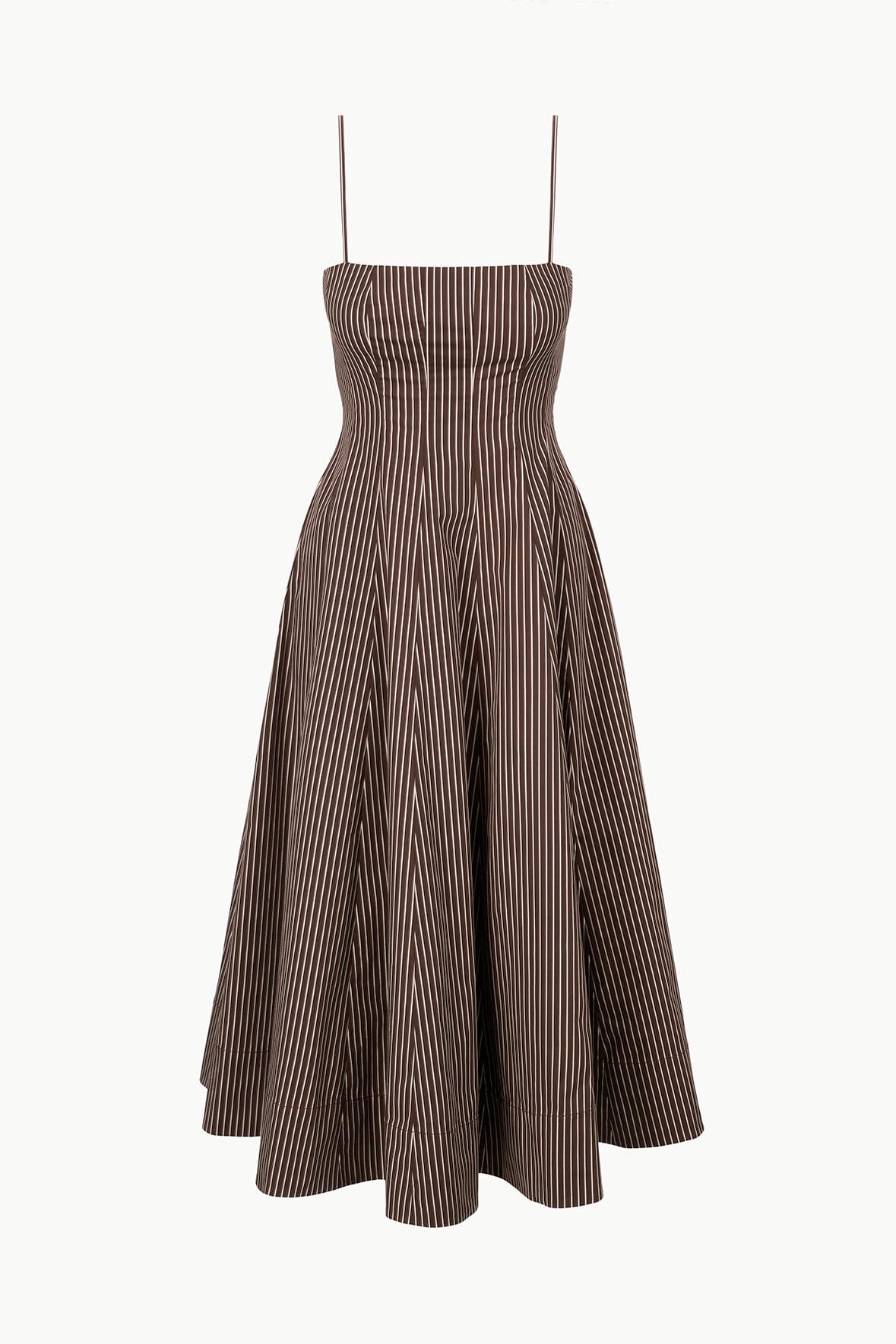 Wylie Dress | Dark Oak Micro Stripe — 6