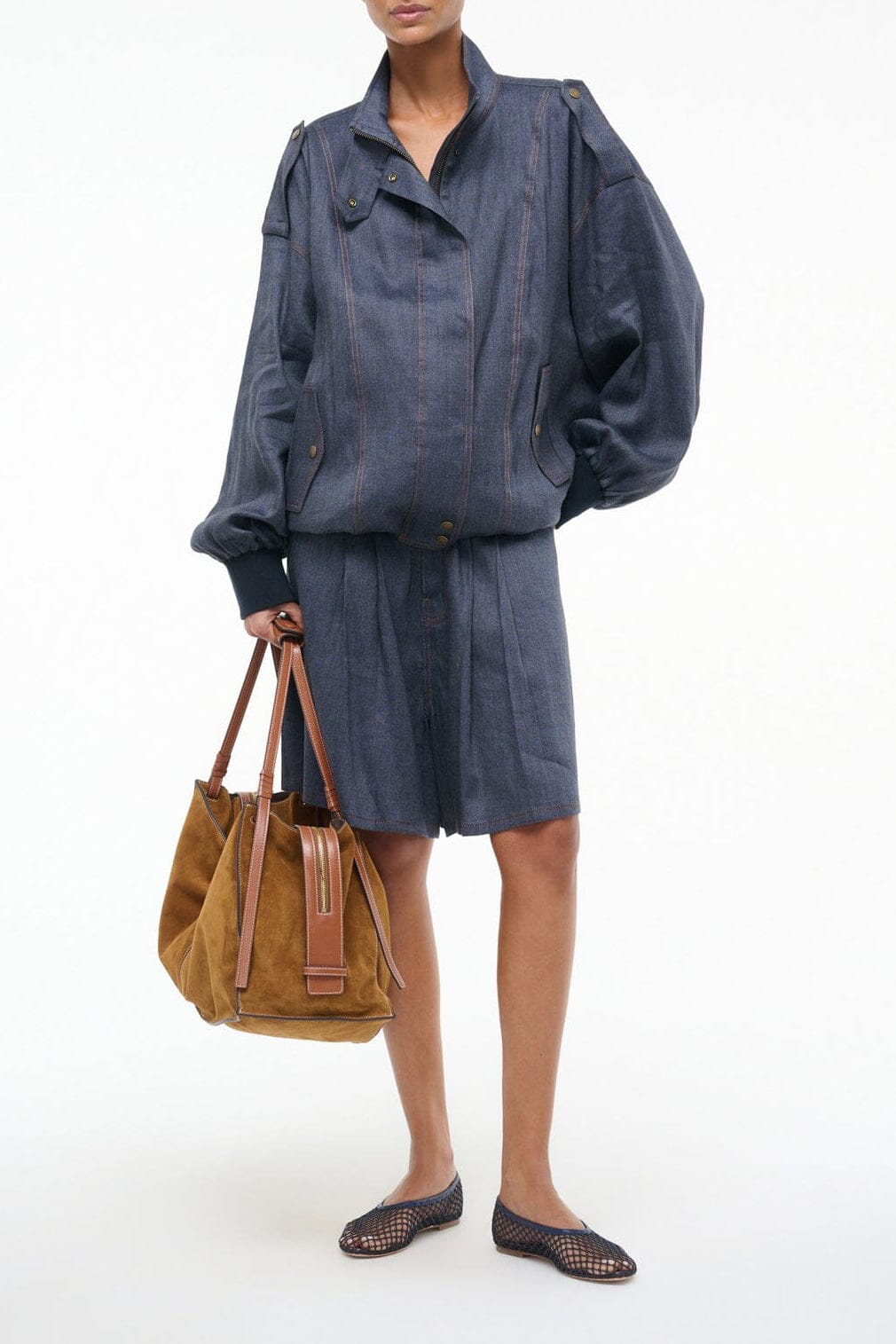 Simone Jacket | Chambray — 1