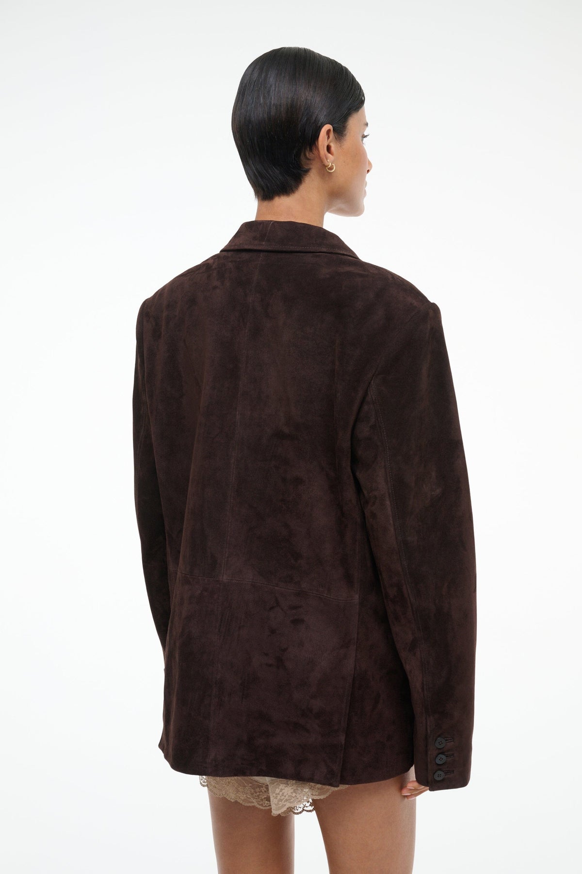 Natalie Suede Jacket | Espresso — 4