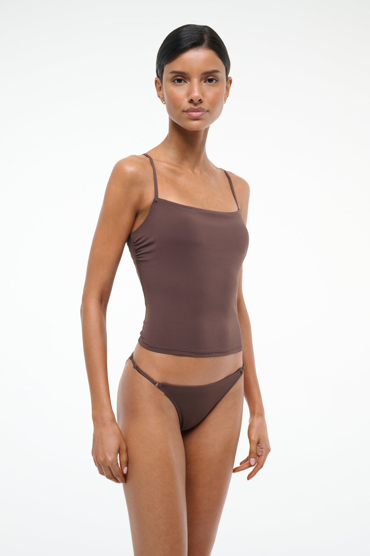 Cleo Tankini Top | Dark Chocolate — 2