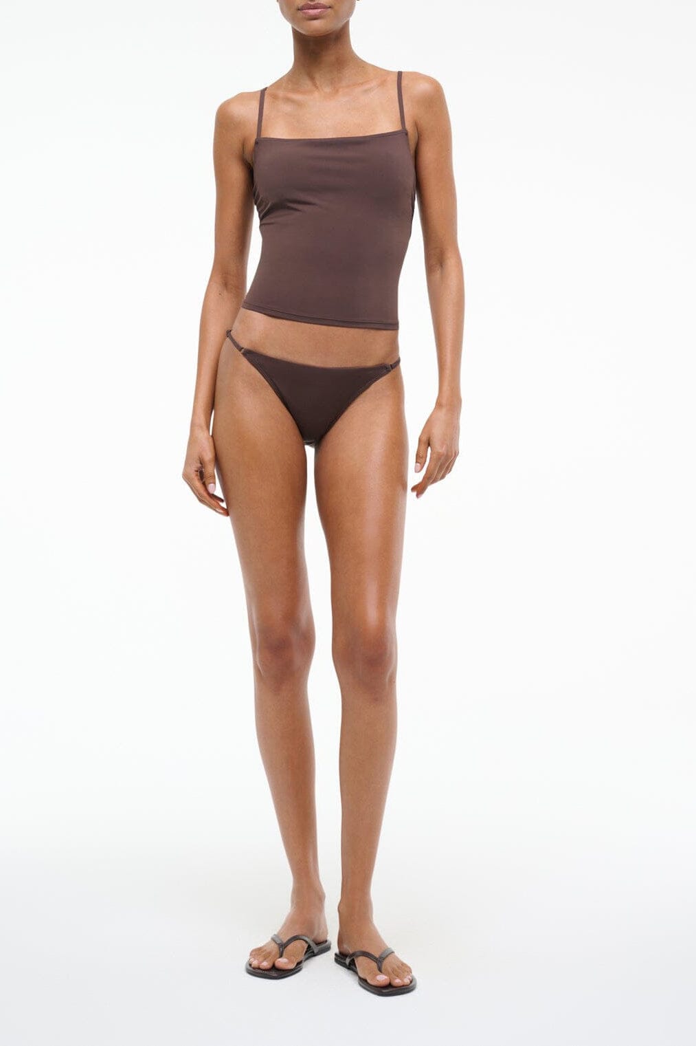 Cleo Tankini Top | Dark Chocolate — 1