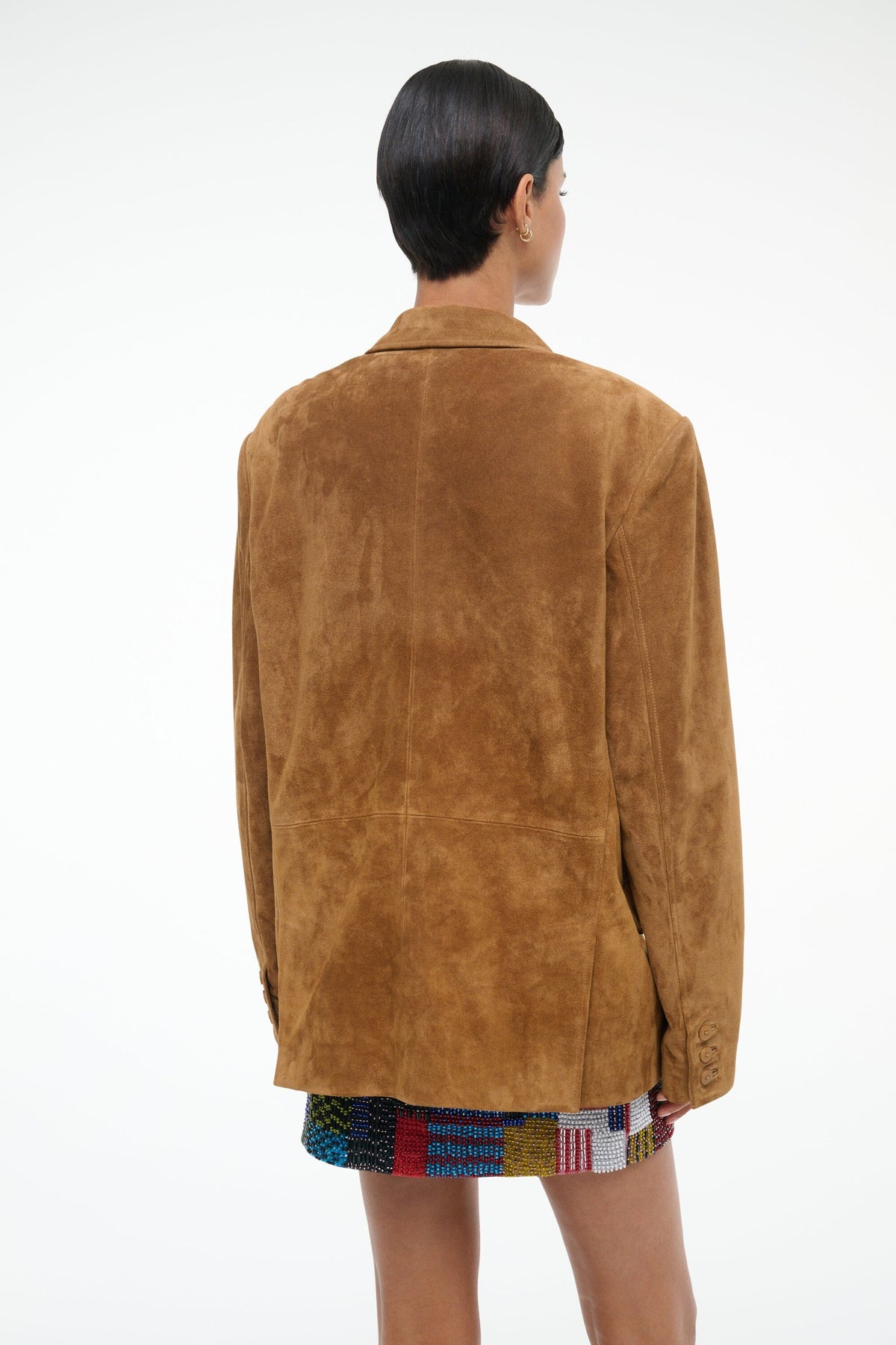 Natalie Suede Jacket | Tan — 5