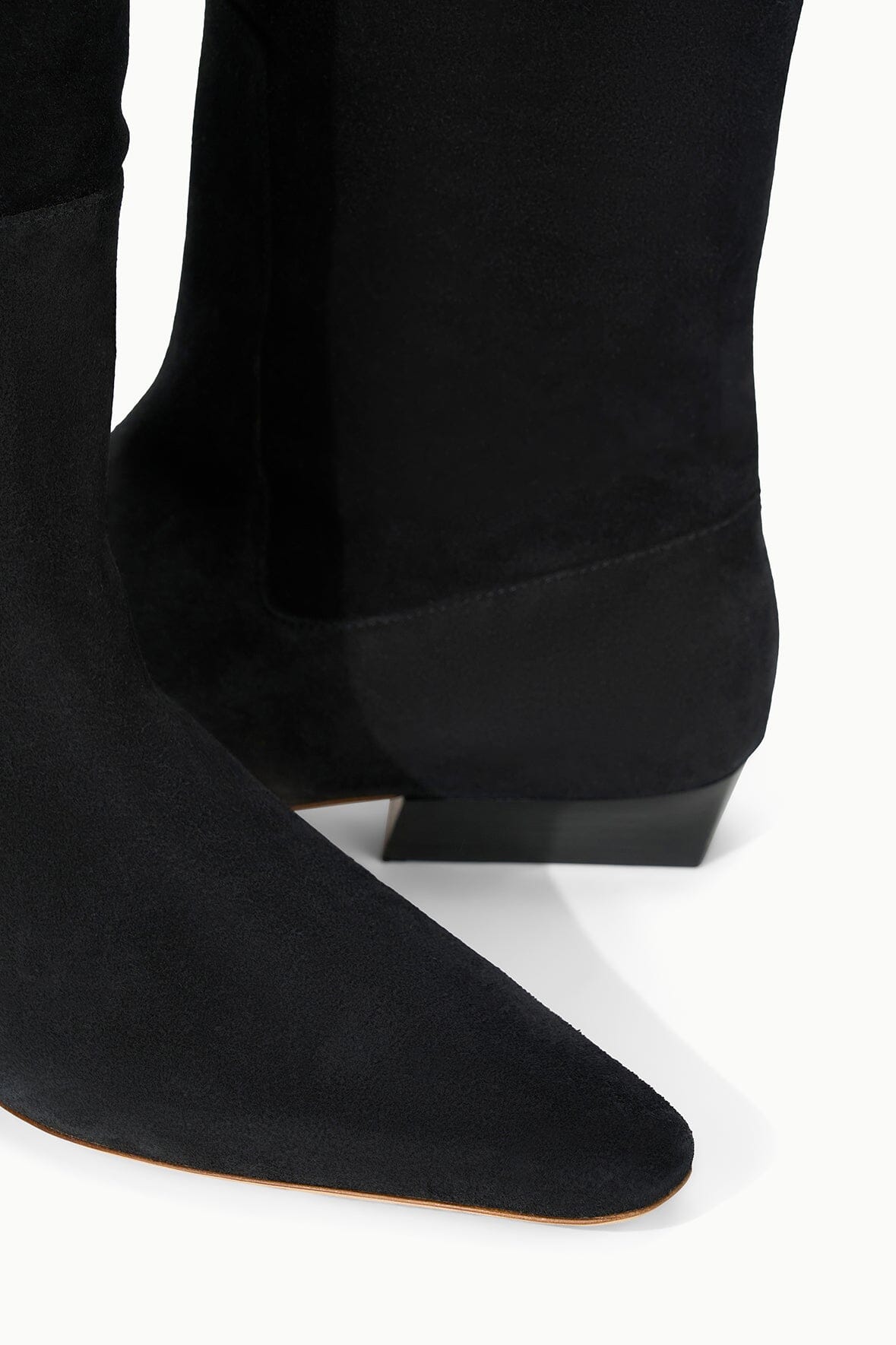 Wally Flat Boot | Black Suede — 8
