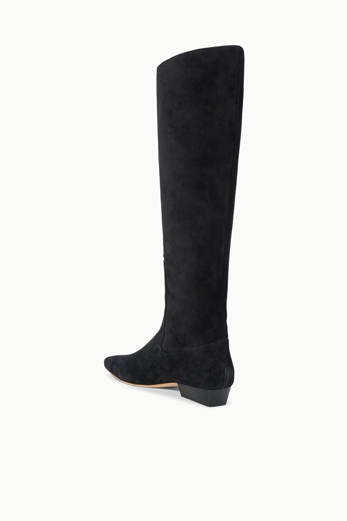 Wally Flat Boot | Black Suede — 7