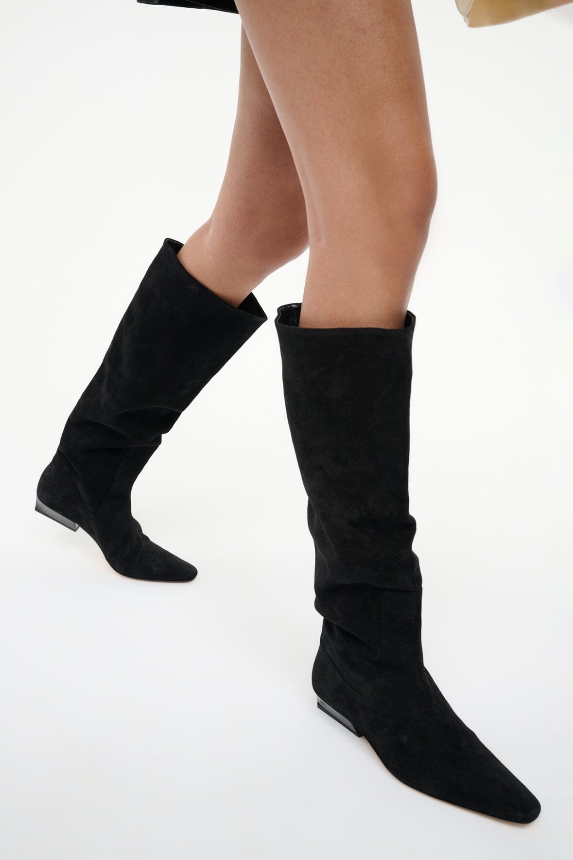 Wally Flat Boot | Black Suede — 5