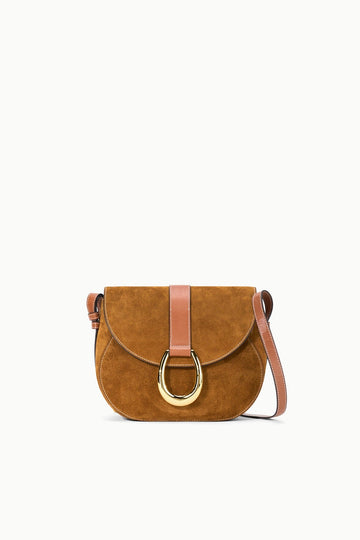 Bella Saddle Bag | Tan Suede — 1