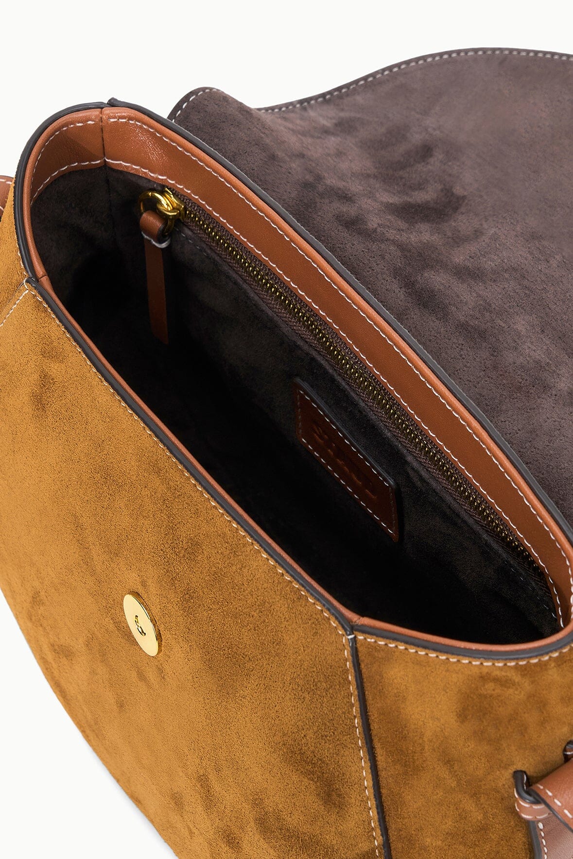 Bella Saddle Bag | Tan Suede — 6