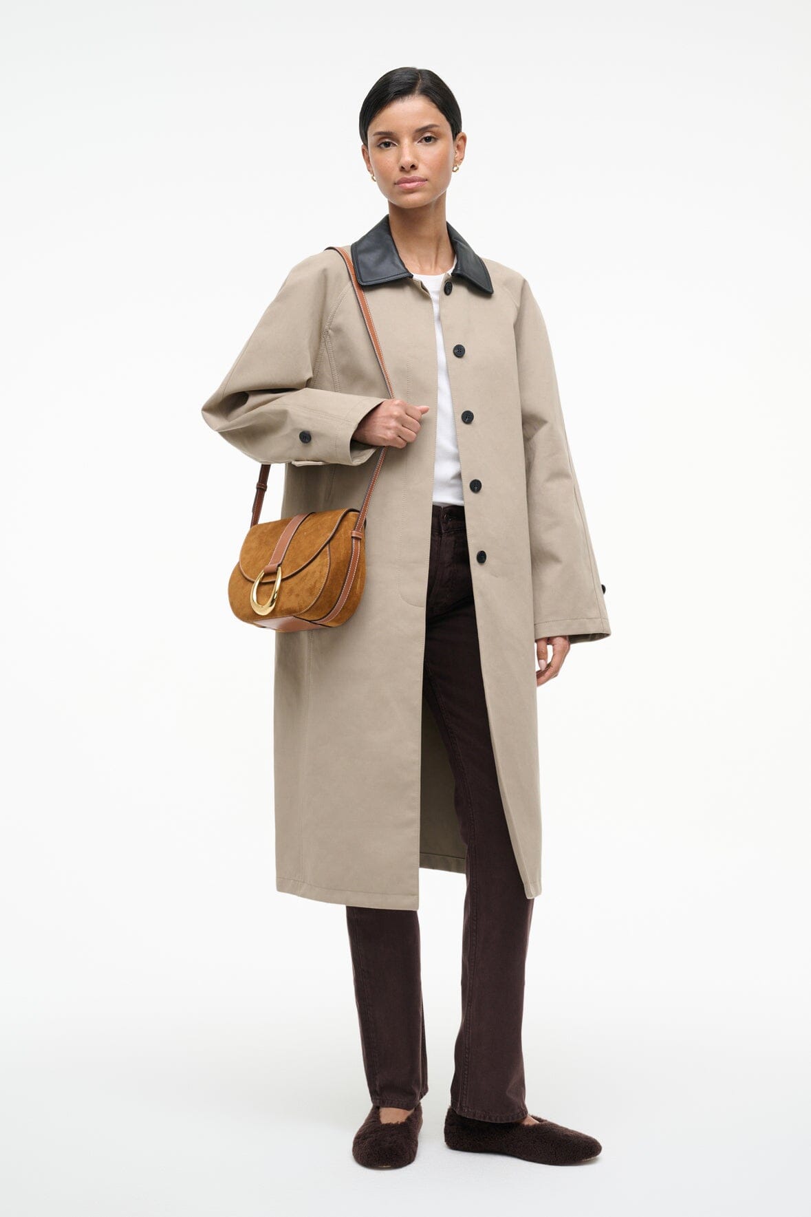 Bella Saddle Bag | Tan Suede — 4