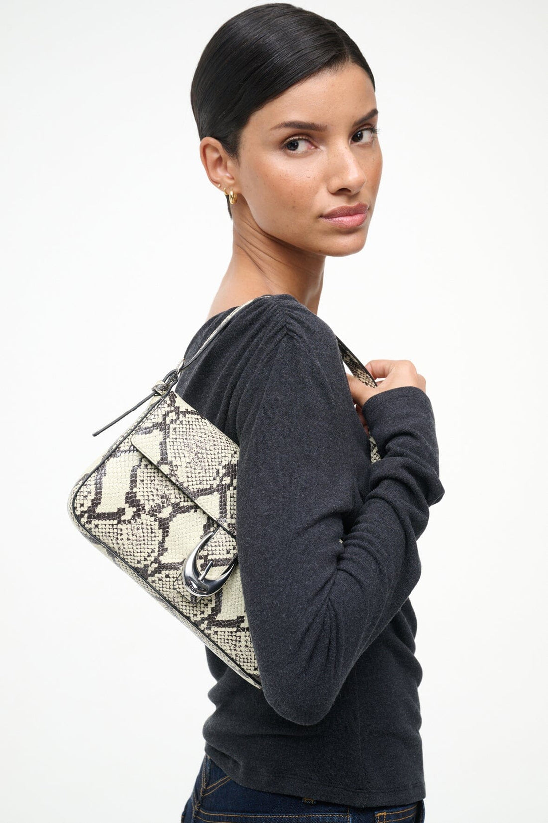 Harlow Bag | White Snake — 1