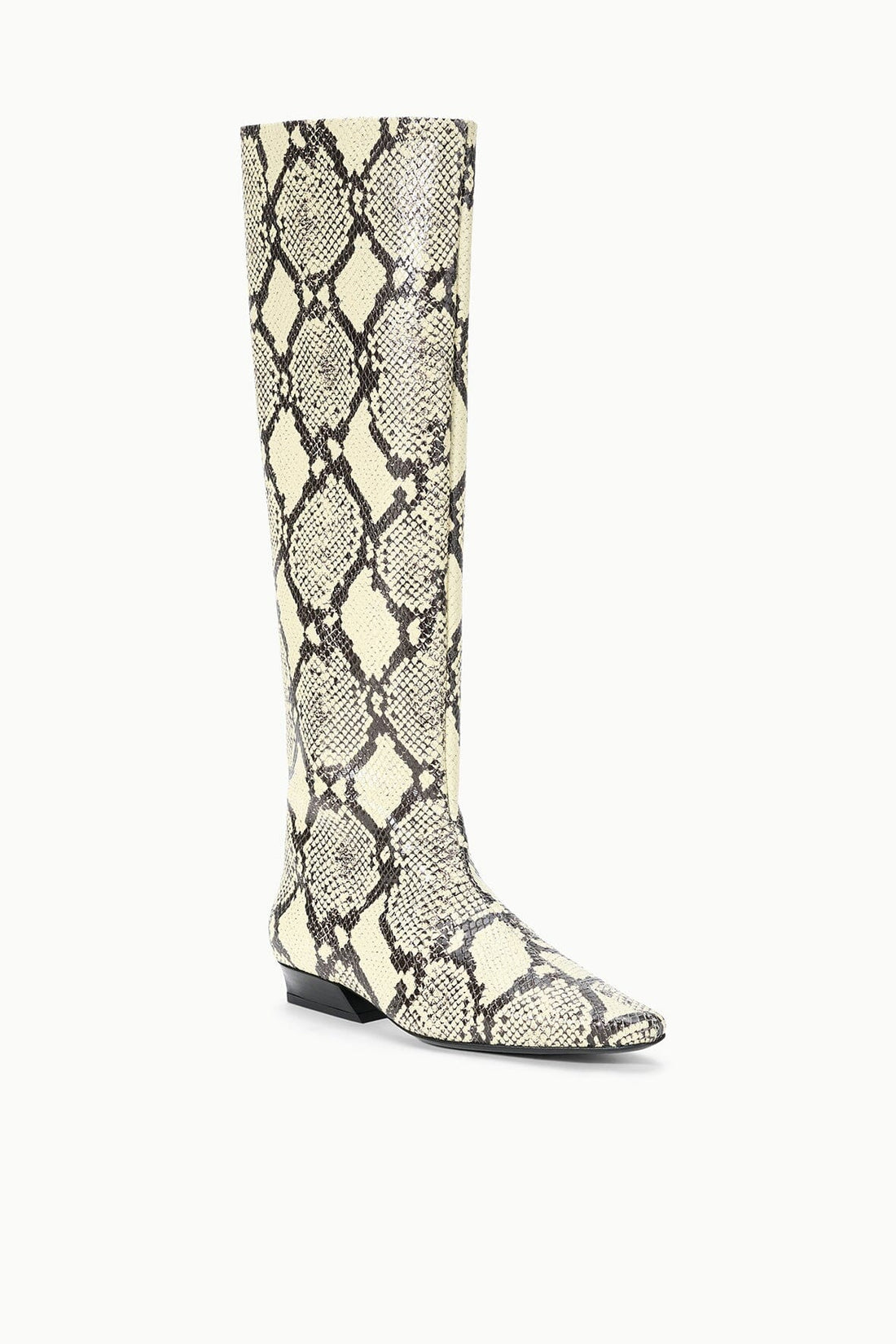 Wally Flat Boot | White Snake — 1