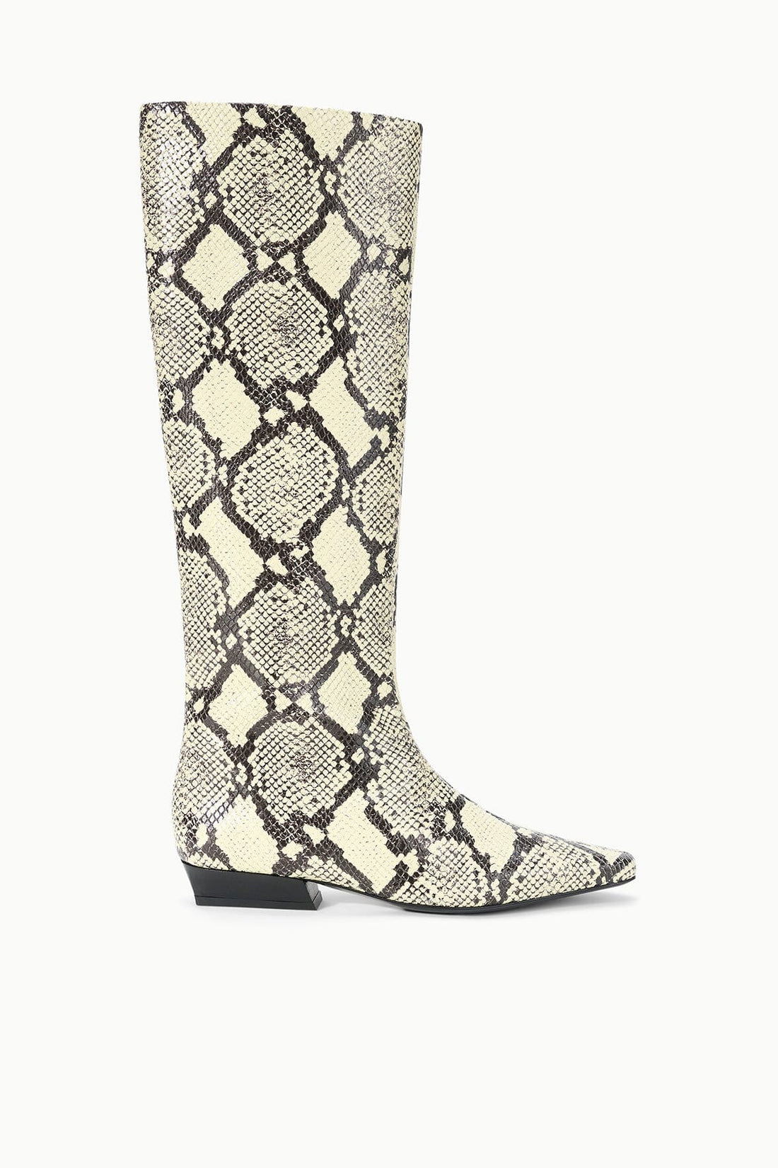 Wally Flat Boot | White Snake — 1