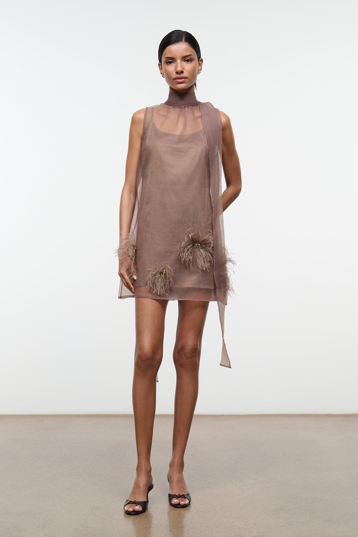 Albee Mini Dress | Truffle — 4