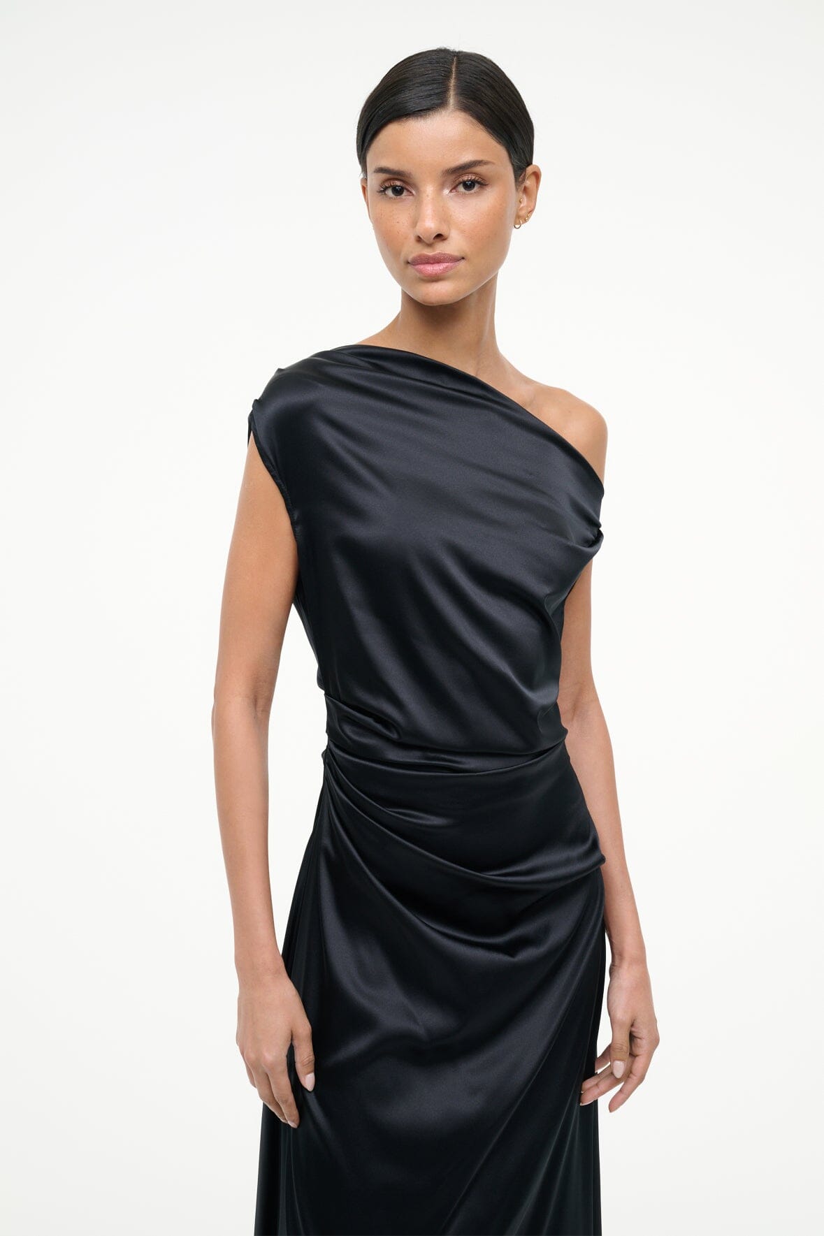 Phare Silk Dress | Black — 3