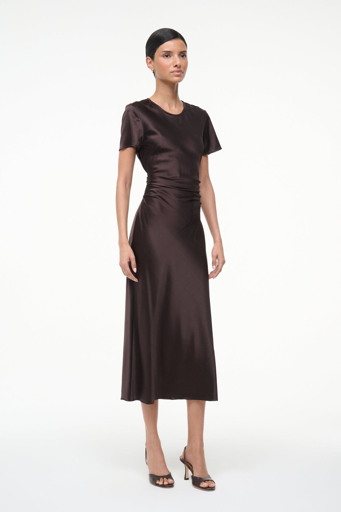 Marcel Silk Dress | Earth — 4