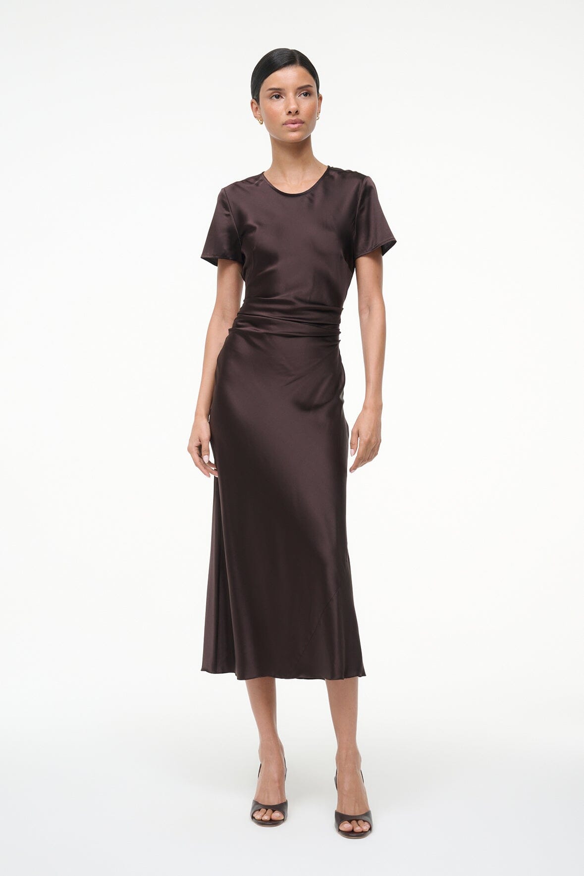 Marcel Silk Dress | Earth — 3