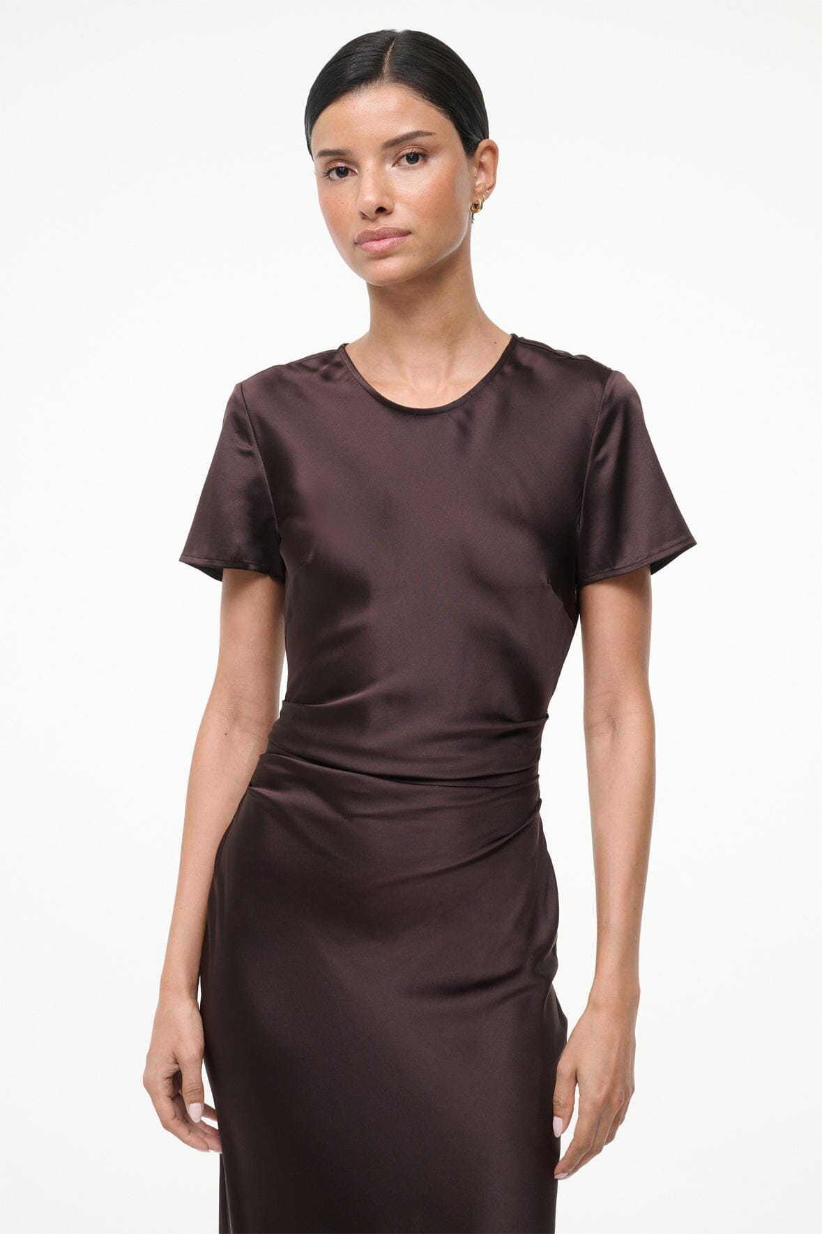 Marcel Silk Dress | Earth — 2