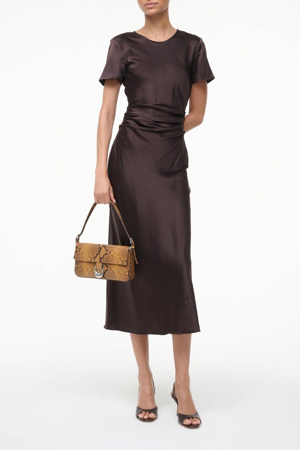 Marcel Silk Dress | Earth — 1
