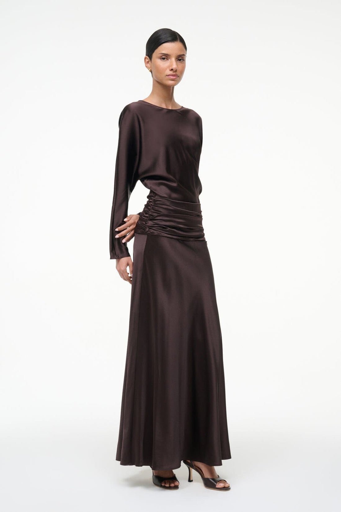 Freda Silk Dress | Earth — 1